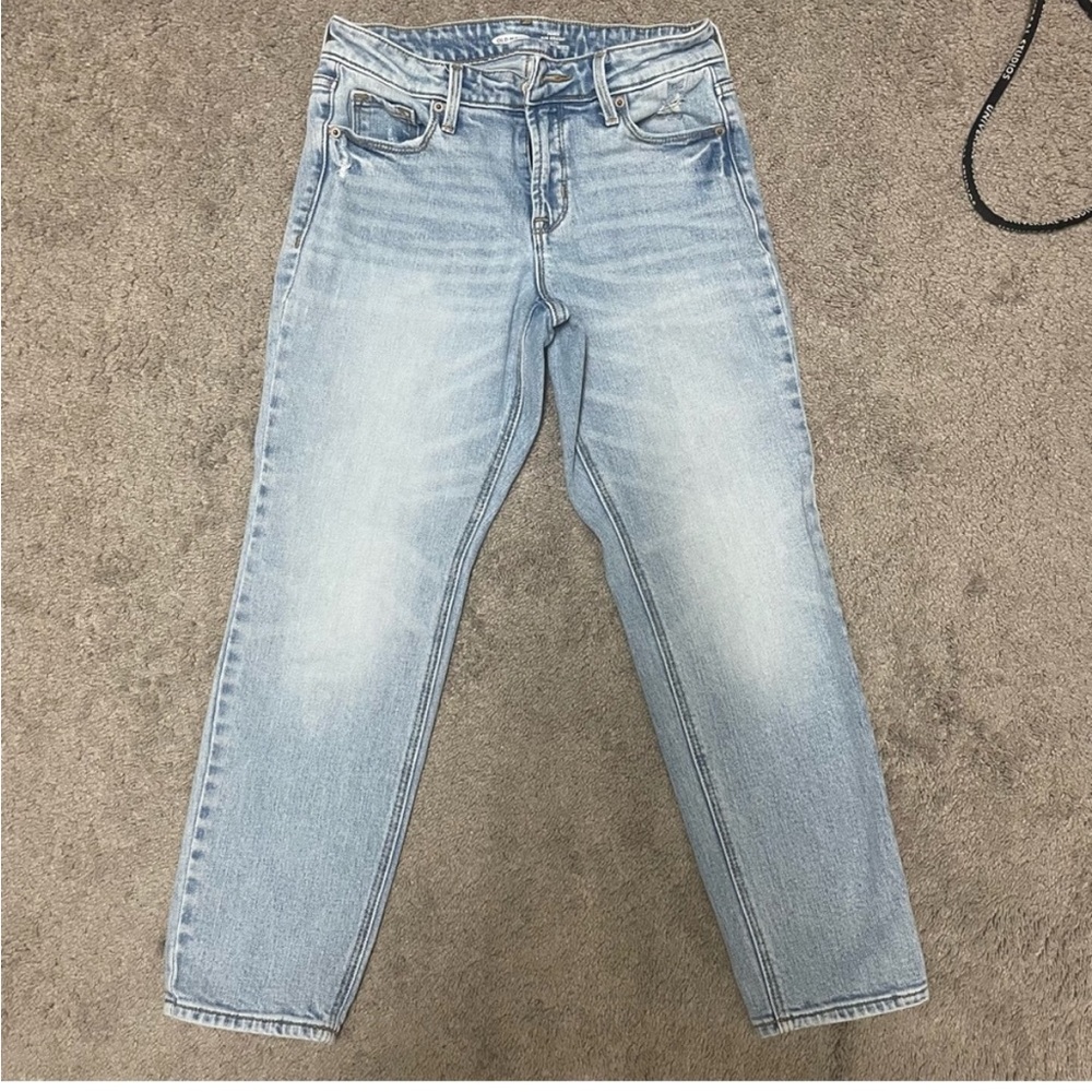 Hi-Rise Power Slim Straight Jeans